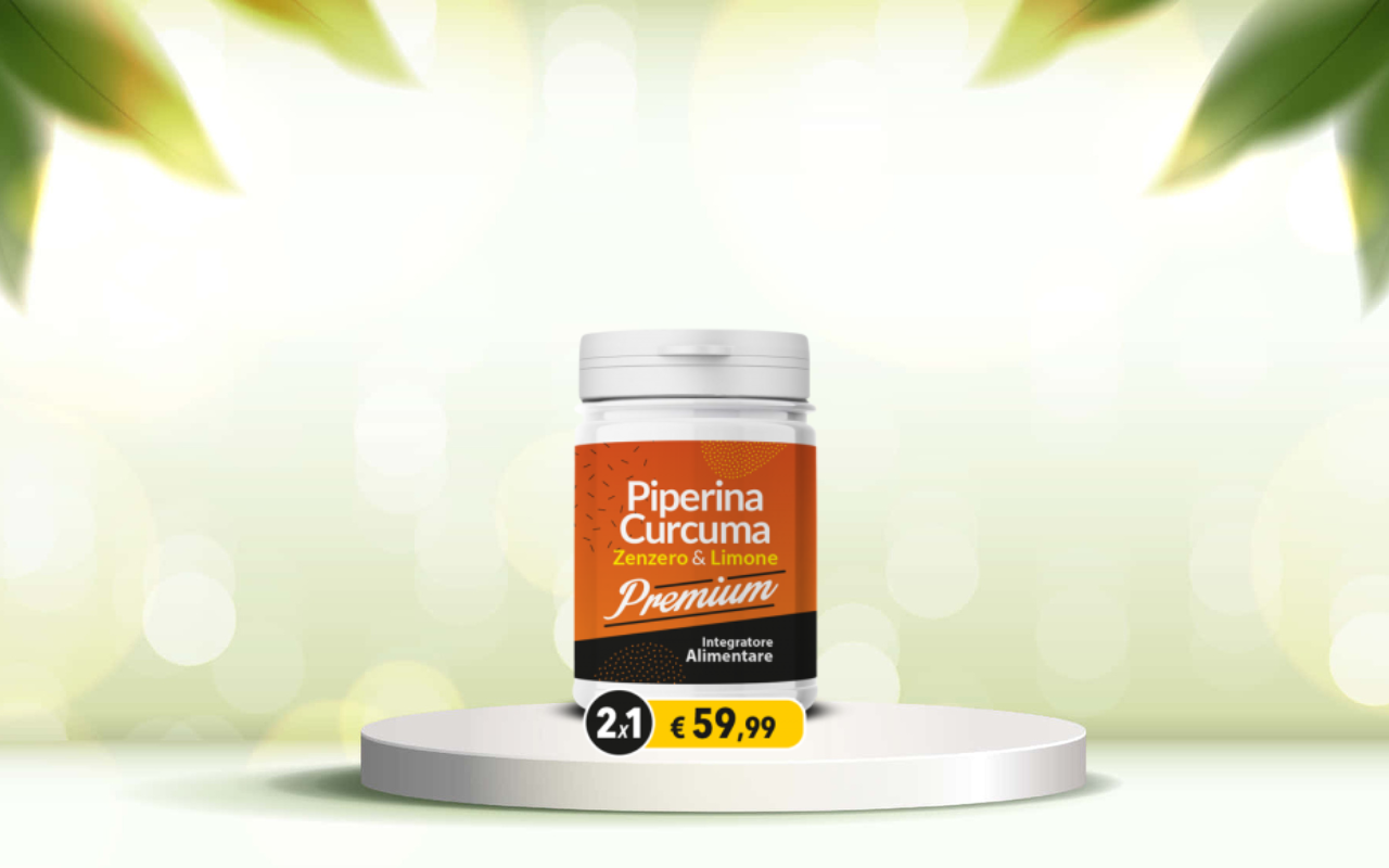 Piperina e curcuma premium: prova il detox naturale per intestino e linea