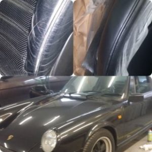 riparazione interni auto: sedili Porsche